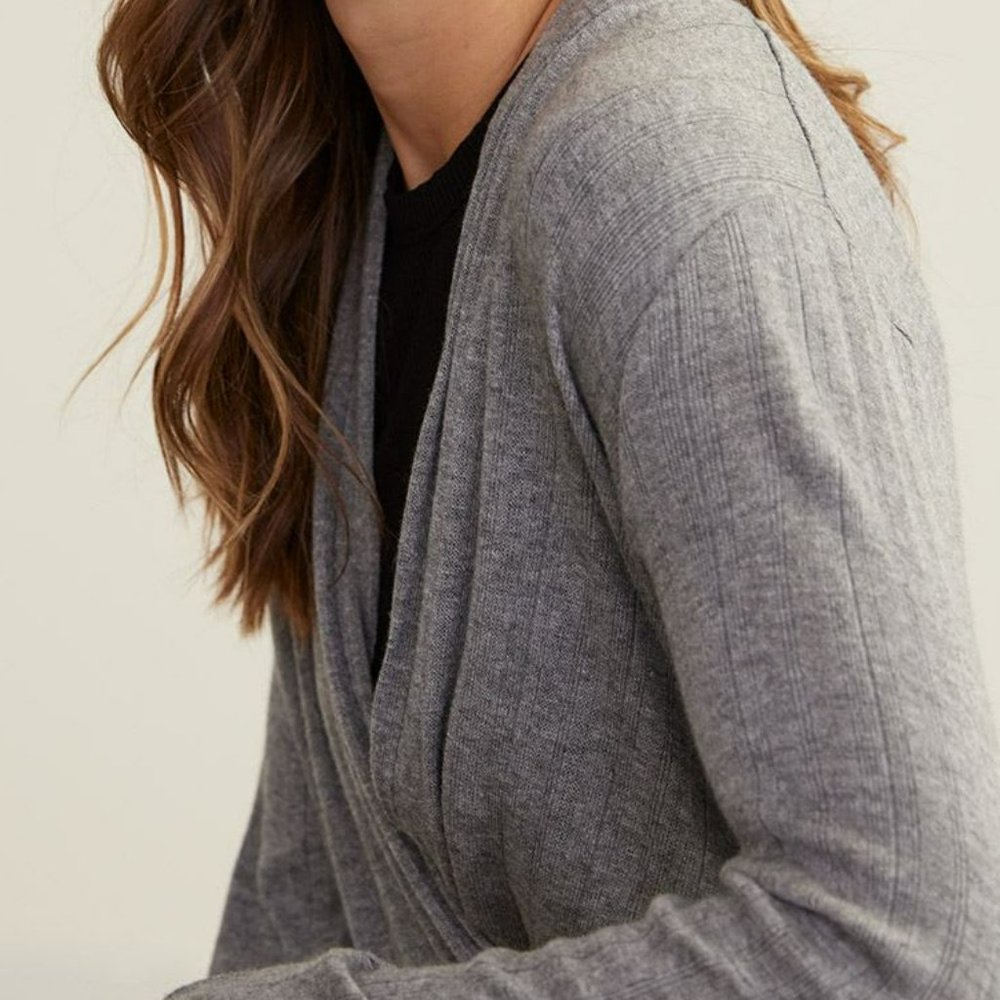 Long-Sleeve Wrap Top - Picture 3 of 4